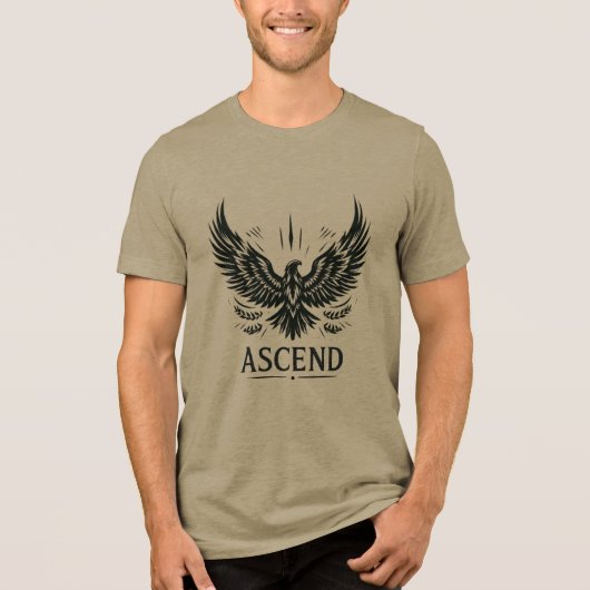 Ascend - Rising Eagle Embleem Tri-Blend Shirt (Voorkant)