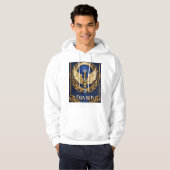 "Ascend to Triumph: Crystal Eagle Embleem" Hoodie (Voorkant volledig)