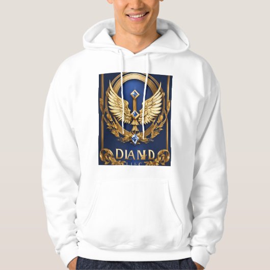 "Ascend to Triumph: Crystal Eagle Embleem" Hoodie (Voorkant)