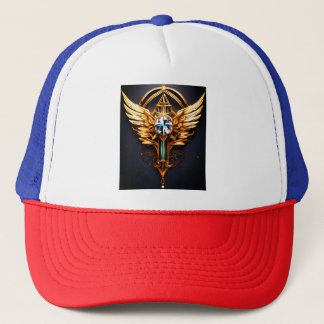 "Ascend to Triumph: Crystal Eagle Embleem" Trucker Pet
