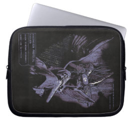 Ascension Denied - Techno-Gothic Streetwear Design Laptop Sleeve