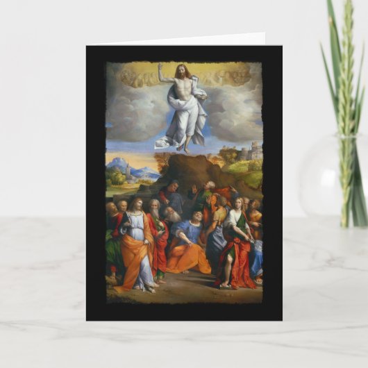 Ascension in Golden Clouds Feestdagen Kaart (Voorkant)