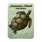 Ascension Island Zee Turtle Magneet (Verticaal)
