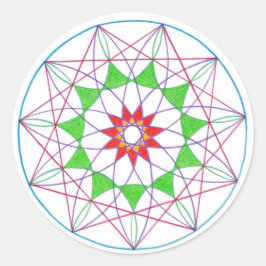 Ascension Mandala Ronde Sticker