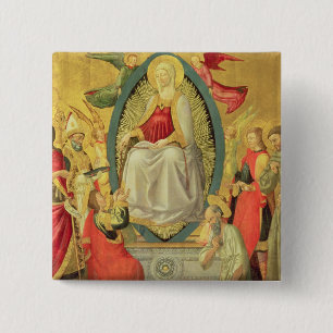 Ascension of the Virgin, 1465 Vierkante Button 5,1 Cm