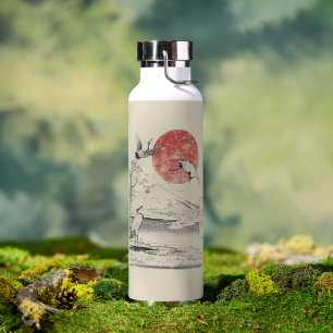 Ascension - Traditioneel Japans Streetwear-ontwerp Waterfles