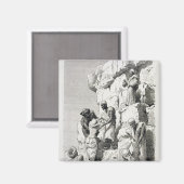 Ascent of the Great Pyramid, 19e eeuw Magneet (Voorkant / Achterkant)