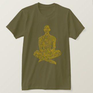 Ascetische esthesie (leger met geel) t-shirt