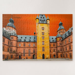 Aschaffenburg Castle Duitsland. Legpuzzel
