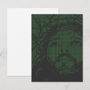 ASCII Art Jezus Doornenkroon Johannes 19:30 Briefkaart