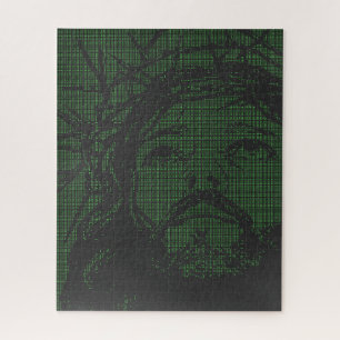 ASCII Art Jezus Doornenkroon Johannes 19:30 Legpuzzel
