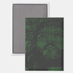 ASCII Art Jezus Doornenkroon Johannes 19:30 Magneet