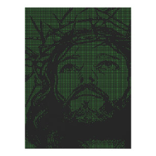 ASCII Art Jezus Doornenkroon Johannes 19:30 Perfect Poster