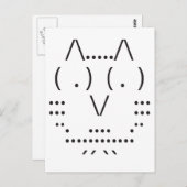 Ascii Owl Briefkaart (Voorkant / Achterkant)