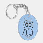 ASCII Owl Sleutelhanger (Voorkant Links)