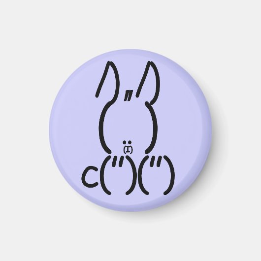 ASCII Rabbit Magneet (Voorkant)