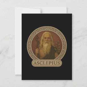 Asclepius God van Genezing Ansichtkaart Briefkaart