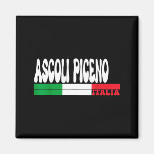 Ascoli Piceno Stad Italia Vintage Italië Vlag Reis Magneet