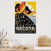 Ascona, Lago Maggiore, Suisse, Affiche de voyage (Cuisine)
