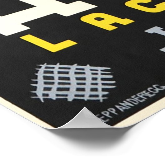 Ascona, Lago Maggiore, Zwitserland, Reisposter Poster (Hoek)