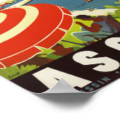 Ascona Suisse - Poster de voyage Suisse Vintage (Coin)