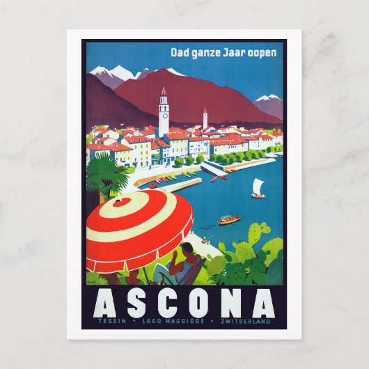  Ascona Zwitserland Briefkaart (Voorkant)