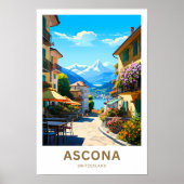 Ascona Zwitserland Reisprint Poster (Voorkant)