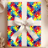 ASD Aspergers Autisme Awareness Puzzle Pattern