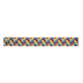 ASD Aspergers Autisme Awareness Puzzle Pattern Lint (Voorkant)