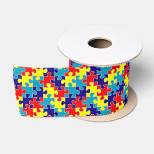 ASD Aspergers Autisme Bewustzijns Puzzel Patroon Lint