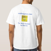 ASD Houston Autism Shirten (wit) T-shirt (Achterkant)