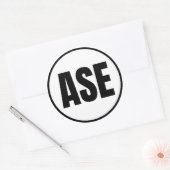 ASE - Sticker rond classique Aspen (Enveloppe)