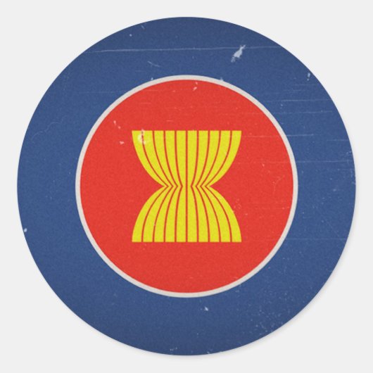 asean ronde sticker (Voorkant)