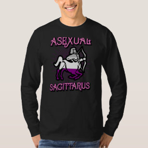 Aseksueel Boogschutter Zodiac Teken Verjaardag Hor T-shirt