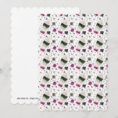 Aseksueel geprikte platte Wenskaart Kaart (Voorkant / Achterkant)