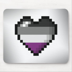 Aseksueel Pixel Heart Muismat