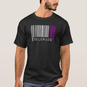 Aseksuele Barcode Pride Colorado Cute Ace Aestheti T-shirt