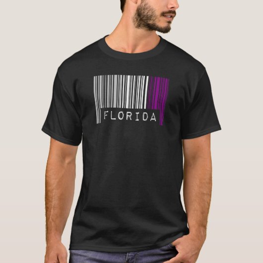 Aseksuele Barcode Pride Florida Cute Ace Aesthetic T-shirt (Voorkant)