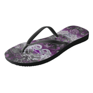 Aseksuele drakenschade - Ace Pride-vlagkleuren Teenslippers