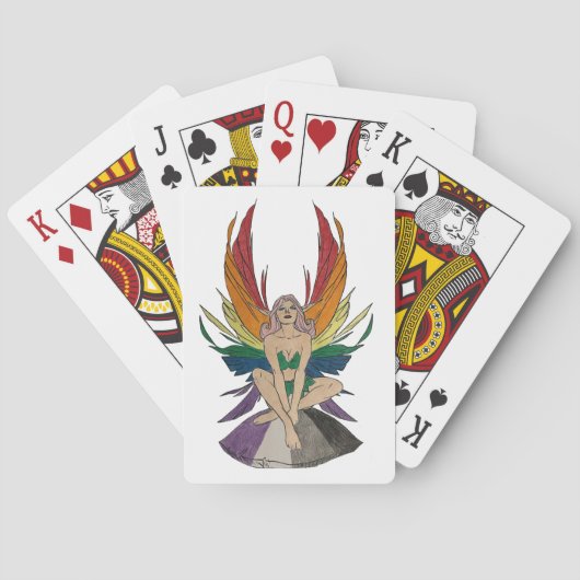 Aseksuele fee pokerkaarten (Achterkant)