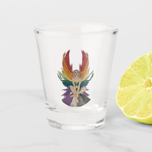 Aseksuele fee shot glas (Voorkant)