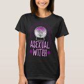 Aseksuele heks Crystals Wicca Witchcraft Satanic T-shirt (Voorkant)