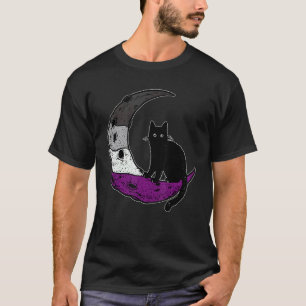 Aseksuele Maan Ruimte Kat LGBT Gay Festival Pride T-shirt