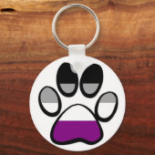 Aseksuele Pawprint Sleutelhanger (Voorkant)