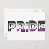 Aseksuele Pride Briefkaart (Voorkant / Achterkant)