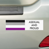 Aseksuele Pride Bumpersticker 1 (Op auto)