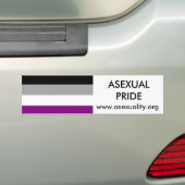 Aseksuele Pride Bumpersticker 2 (Op auto)