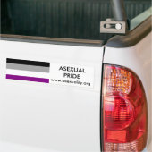 Aseksuele Pride Bumpersticker 2 (Op Truck)