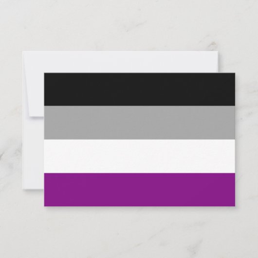 Aseksuele Pride Flag (Voorkant)
