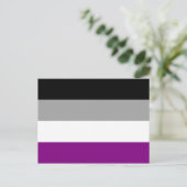 Aseksuele Pride Flag Briefkaart (Staand voorkant)